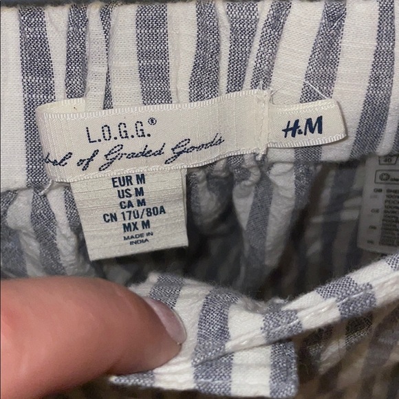 H&M Seersucker Button Down Circle Skirt - Picture 2 of 4